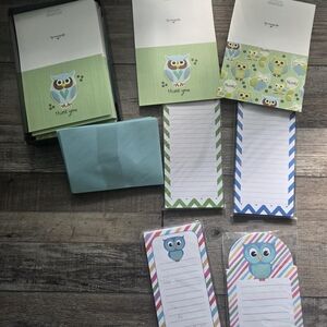 Owl Themed Stationery Set